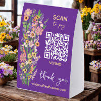 SCAN TO PAY QR Florist Handpainted Flowers Market