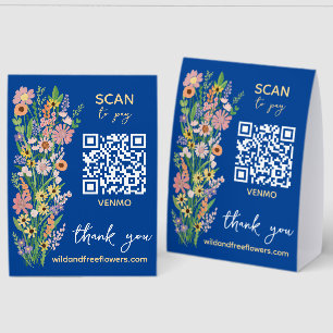 SCAN TO PAY QR Florist Handpainted Flowers Market