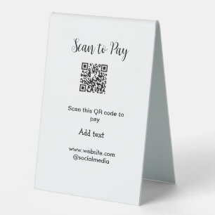 Scan to pay scan QR code add website email details