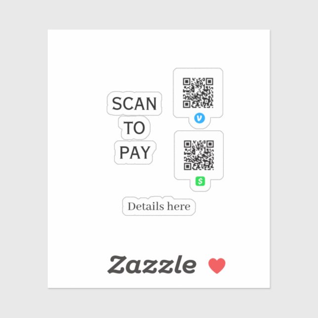 scan to pay venmo cashapp QR code details here nam (Sheet)