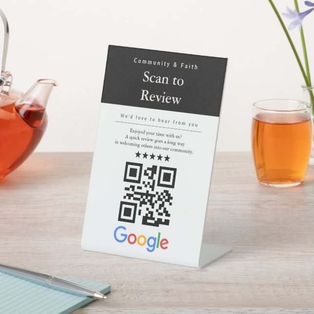 Scan to Review QR Code Sign | Google Review  (In SItu)