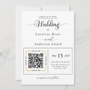 Scan to View Our Wedding Invitation Video