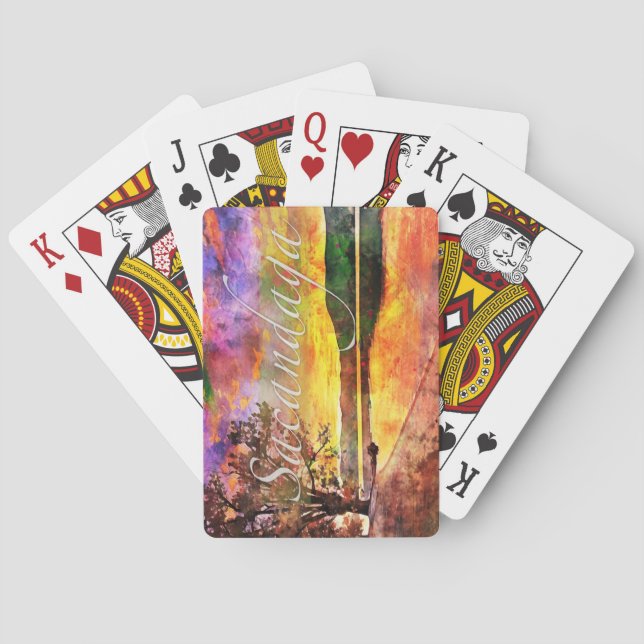 Scandalga Sunrise Playing Cards (Back)