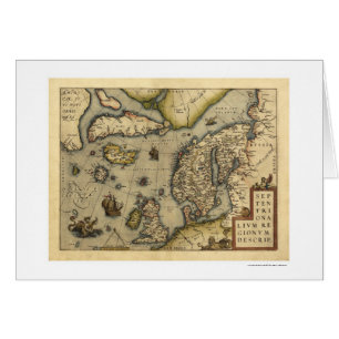 Scandanavia Map By Ortelius 1570