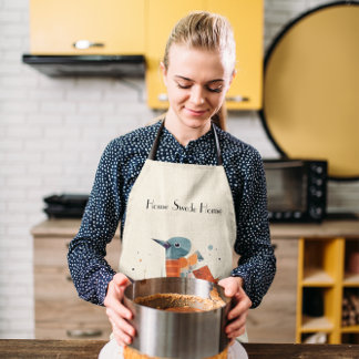 Scandi Aviary Duet, custom Apron
