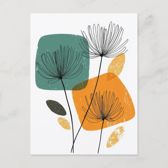 Scandi Bloom No.302 Postcard (Front)