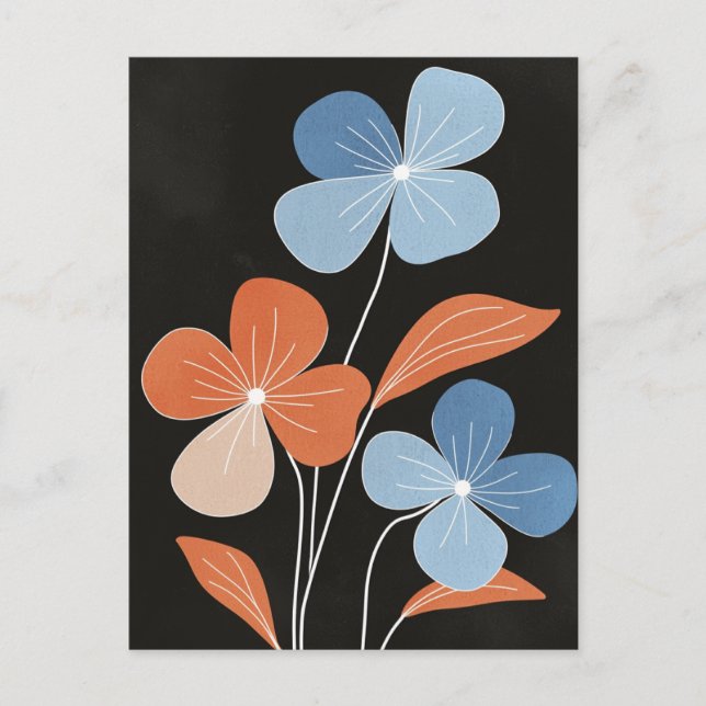 Scandi Bloom No.309 Postcard (Front)