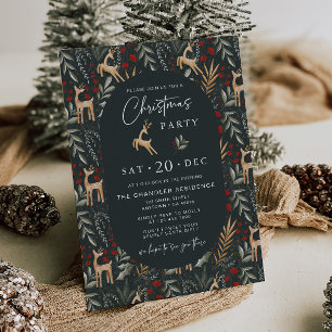Scandi Christmas Party Invitation Nordic Holiday