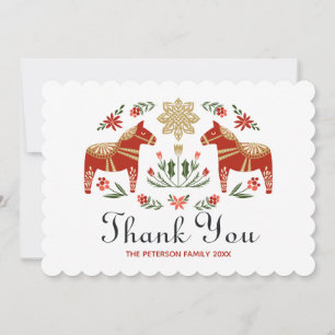 Scandi Christmas Thank You Card