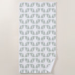 Scandi Christmas Tree Pattern Beach Towel<br><div class="desc">Elevate your holiday decor with our minimalistic Christmas bathroom decor, featuring a unique Scandi Christmas tree pattern towel. Designed with exclusive watercolor and line art by Victoria Grigaliunas of Do Tell A Belle, this modern Scandinavian Christmas towel brings a touch of festive elegance to your bathroom. Perfect for adding a...</div>