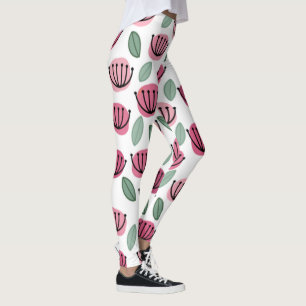 Scandi Cup Flowers Leggings