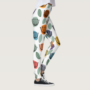 Scandi Cup Flowers Leggings
