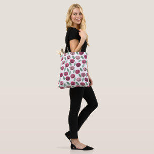 Scandi Cup Flowers Tote Bag