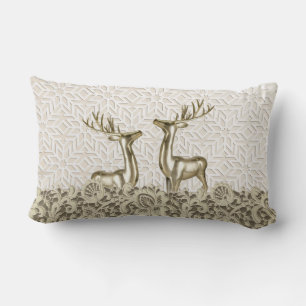 Scandi Deer Throw Pillow