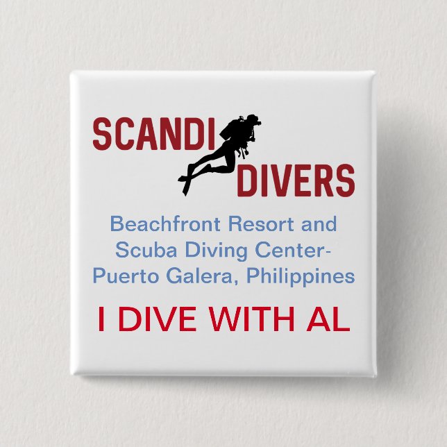 Scandi Divers I Dive With AL Button (Front)