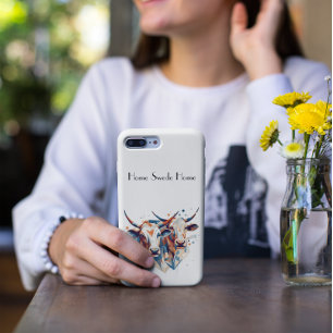 Scandi Farmhouse Cattle, custom iPhone XS Max Case