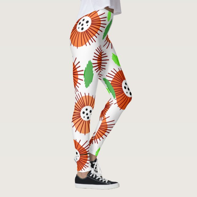 Scandi Flower Garden Leggings (Right)