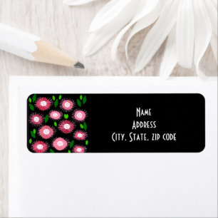 Scandi Flower Garden Return Address Label