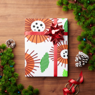 Scandi Flower Garden Wrapping Paper