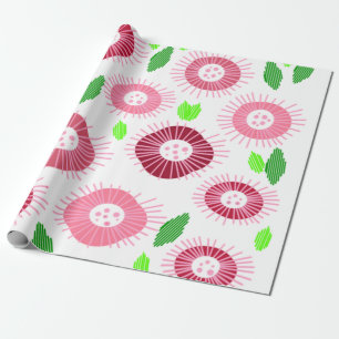 Scandi Flower Garden Wrapping Paper