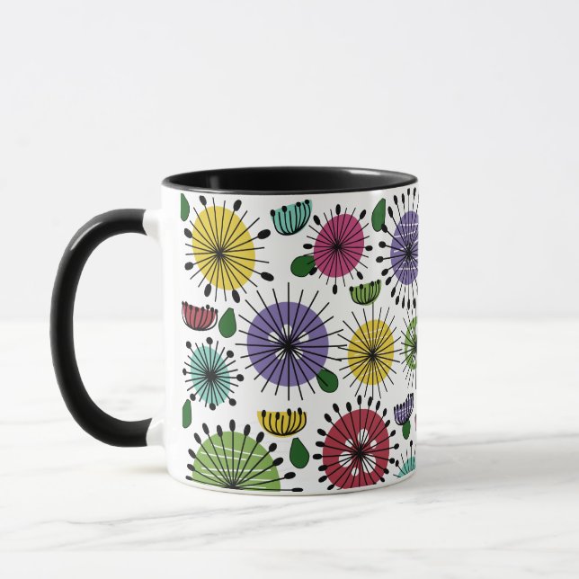 Scandi Flowers Mug (Left)