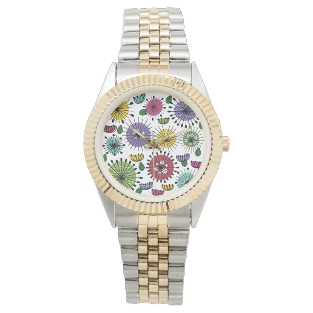 Scandi Flowers  Watch (Front)