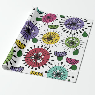 Scandi Flowers Wrapping Paper