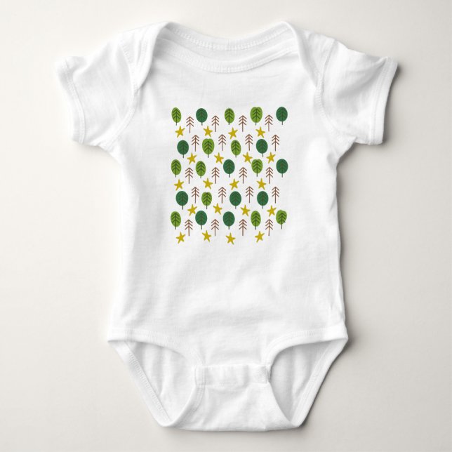 Scandi Forest  Baby Bodysuit (Front)