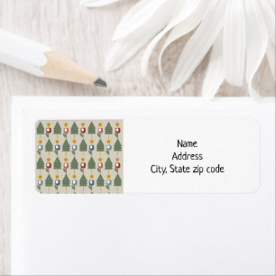 Scandi Forest Return Address Label