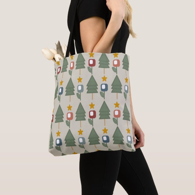 Scandi Forest Tote Bag (Close Up)