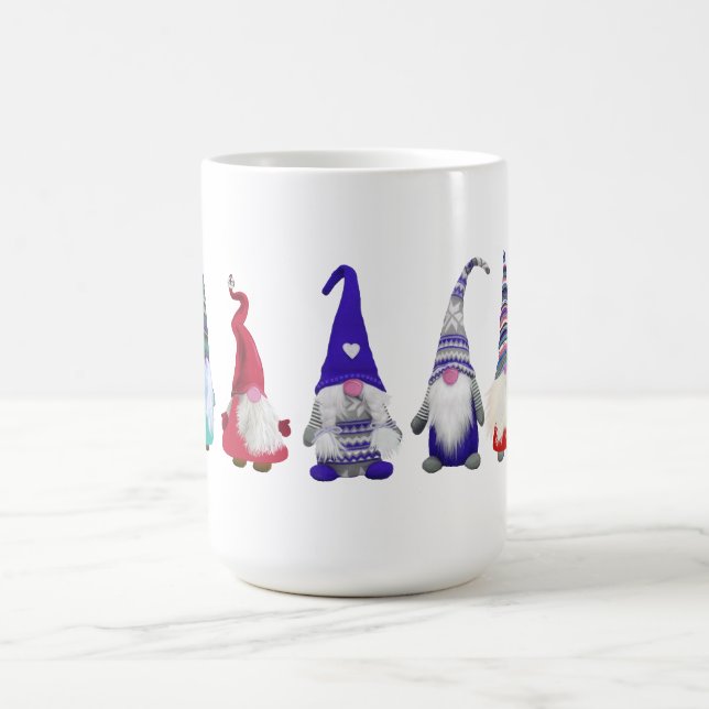 Scandi Gnomes Group Christmas Coffee Mug (Center)