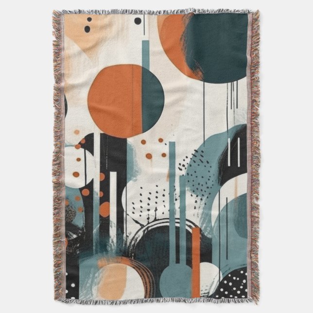 Scandi Groove    Throw Blanket (Front Vertical)