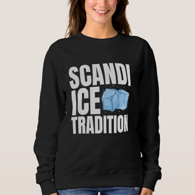 Scandi Ice Tradtion Ice Bath Cold Plunge Sweatshirt (Front)