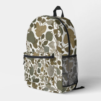 Scandi Leaf Flow Printed Backpack