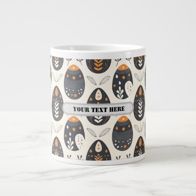 Scandi Motif No.6 |  Large Coffee Mug (Front)