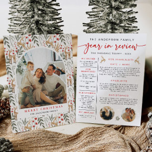 Scandi Year In Review Card Family Photo Collage