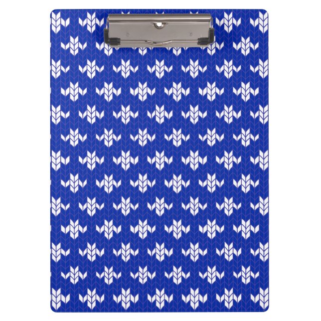SCANDIA BLUE KNIT Clipboard (Front)