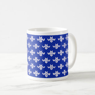 SCANDIA BLUE KNIT White Mug