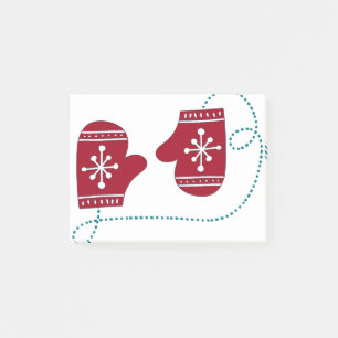 Scandia Christmas Moose Angel Blue And Red Scandia Post-it Notes