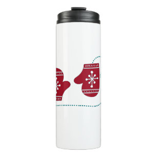 Scandia Christmas Moose Angel Blue And Red Scandia Thermal Tumbler