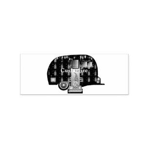 Scandia Gnome Caravan Thunder_Cove Rubber Stamp