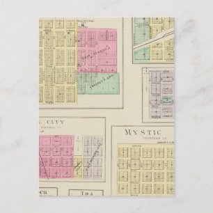 Scandia, Mystic, White Rock, Ida, Cuba, Kansas Postcard