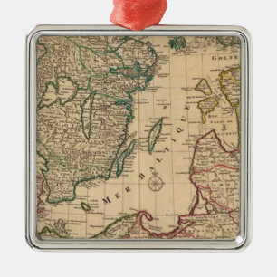 Scandinavia, Baltic Sea, Sweden, Denmark Metal Tree Decoration