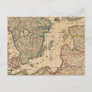 Scandinavia, Baltic Sea, Sweden, Denmark Postcard