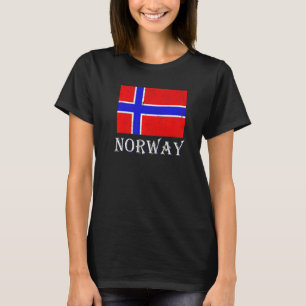 Scandinavia Nordic Country Norwegian Flag Norway  T-Shirt