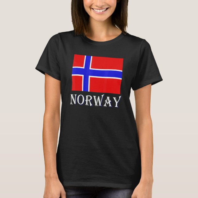 Scandinavia Norwegian Flag Nordic Country Norway T-Shirt (Front)