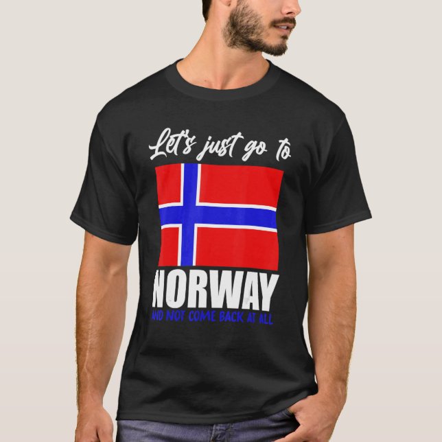 Scandinavia   Norwegian Flag Nordic Country Norway T-Shirt (Front)