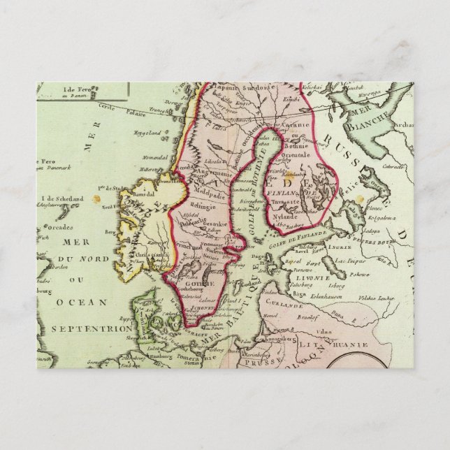 Scandinavia, Sweden, Denmark Postcard (Front)