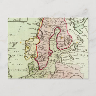 Scandinavia, Sweden, Denmark Postcard