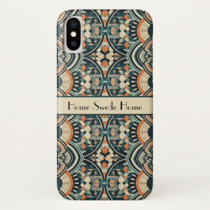 Scandinavian Art Deco customisable iPhone X Case